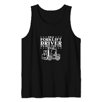Discover Forklift Operator Truck Worker 9 Tank Tops