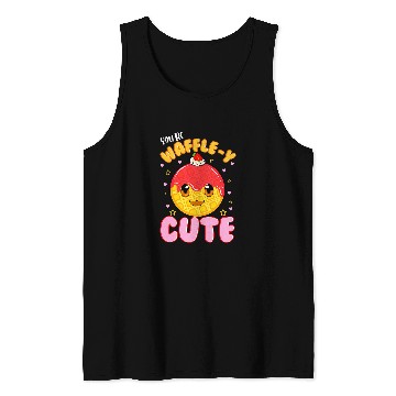 Discover Waffle Lover Super Cute Strawberry Jam Waffle Breakfast Tank Tops