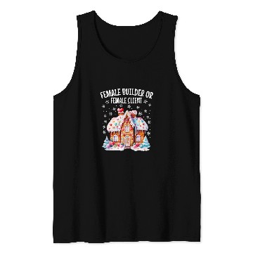 Discover Gingerbread House Female Builder or Female Client Christmas Tank Tops