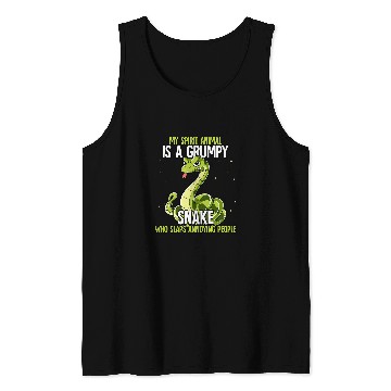Discover Snake Lover My Spirit Animal Is A Grumpy Snake Tank Tops