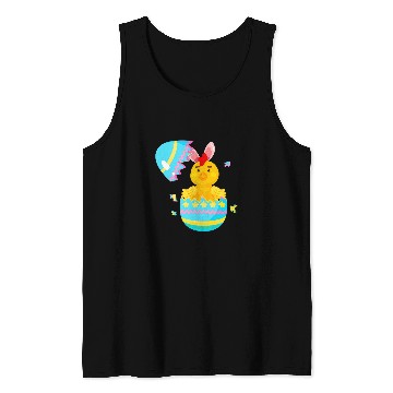 Discover Chicken Lover Easter Egg Hunt Bunny Ear Chicken Easter Day 2 Tank Tops