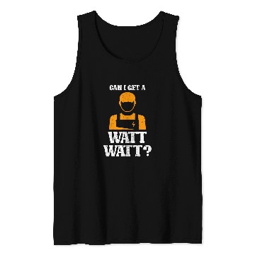 Discover Funny Electricity Lineman Electrical Worker Electrician Tank Tops