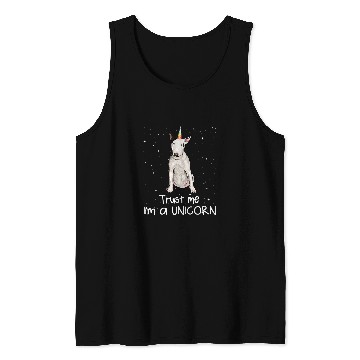 Discover Bull Terrier Je Suis Un Chien Unicorns Dog Tank Tops