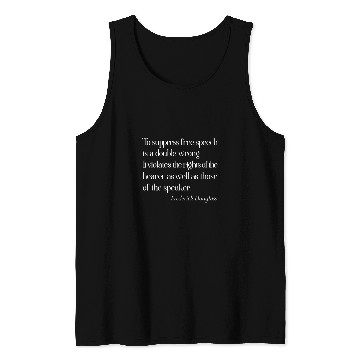 Discover Frederick Douglass To Suppress frees Speech Is Wrong Tank Tops