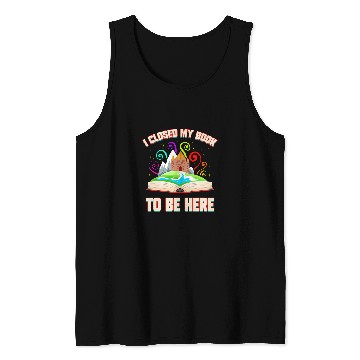 Discover Reading Book Bookworm Literature Student Gift for Book Reader Teacher Reader Tank Tops