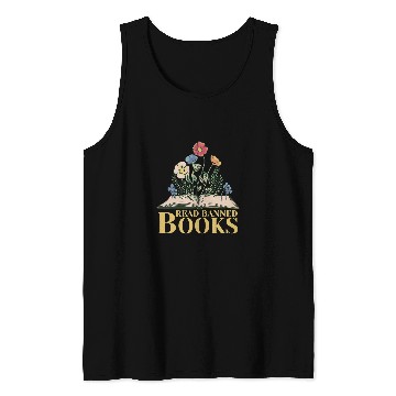 Discover Reading Book Read Banned Books Reader Tank Tops