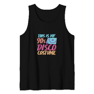 Discover 90s Vinyl Disco Music Costume Party 1990s Retro Nineties Tank Tops
