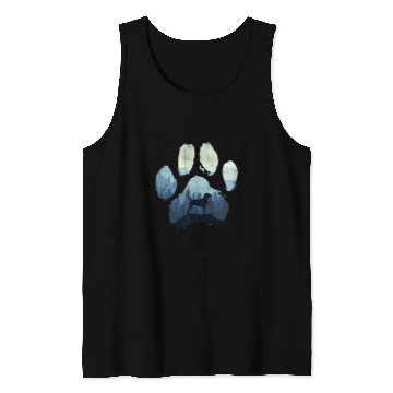 Discover English Foxhound Dog Paw Mom Dad Mountains Tank Tops