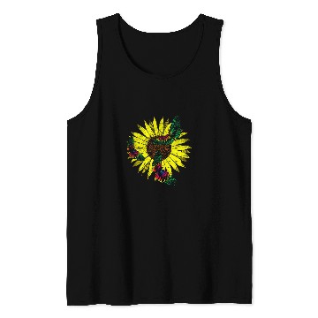 Discover Butterfly Sunshine Sunflower Butterflys Tank Tops