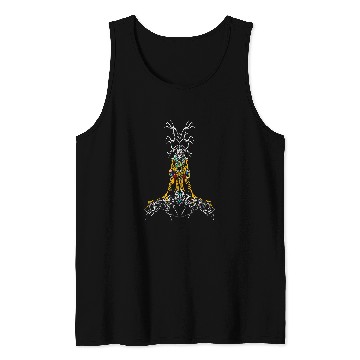 Discover Skeletons Skulls Fantasy Graphic Skull Wizard Witch Druid Magic Skull Tank Tops