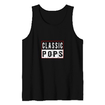 Discover Classic Pops Retro Grandad Artwork Tank Tops