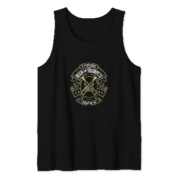 Discover Trumpet Lover Player Trumpet Beer Trumpeter Tank Tops