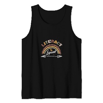 Discover Literacy Squad Reading Teacher Interventionist Specialist 1 Tank Tops