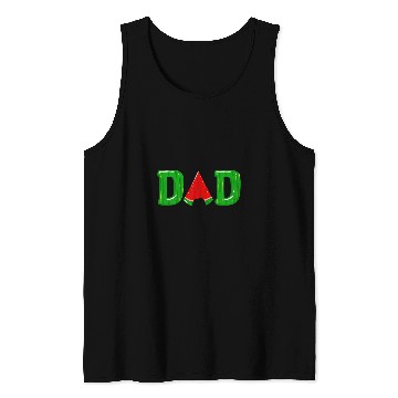 Discover Cool Dad Watermelon Funny Daddy Fruit Eater Melon Fan Gift Tank Tops