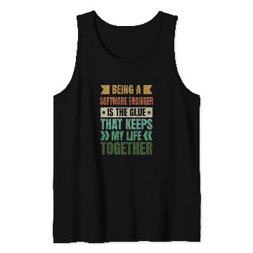Discover Software Engineer Keeps My Life Together Developer Sayings Tank Tops