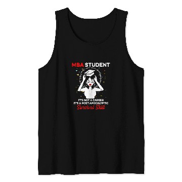 Discover MBA Student Plan Business Degree Graduation Tank Tops