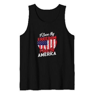 Discover I Love My Freedom I Love My America 50 Tank Tops