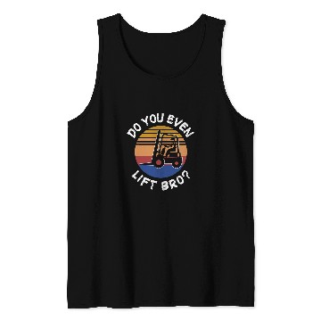 Discover Forklift Operator Retro Design for Men Tank Tops