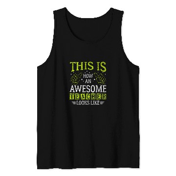 Discover Funny Quote Thumbs Up Awesome Teacher Assistant Tank Tops