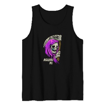Discover I Feel Like Your Avoiding Me Grim Reaper Satanic 213 Tank Tops