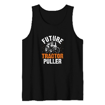 Discover Tractor driving Future Tractor Puller Funny Tractor Pulling Driver Farmer 1 Tank Tops