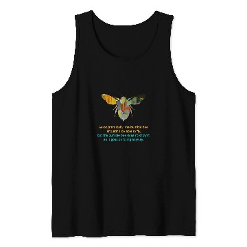 Discover BUMBLEBEE SILHOUETTE ART Tank Tops