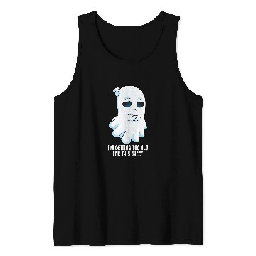 Discover Sad ghosts Halloween Costume Getting Too Old For This Sheet Tank Tops