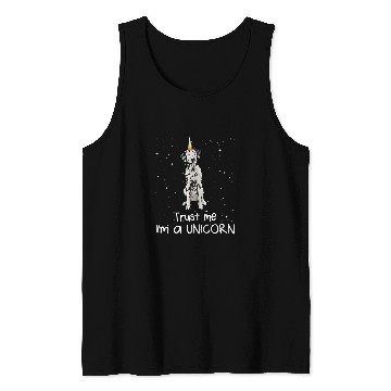 Discover Pony Unicorns Funny Dalmatian Unicorns Ponies Tank Tops