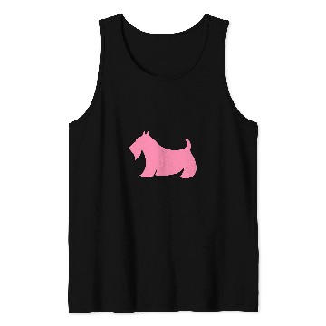 Discover Dog Scottish Terrier Pink Scottish Terrier Tank Tops