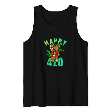 Discover Funny Bear Happy 420 Teddy Cute Bears Tank Tops