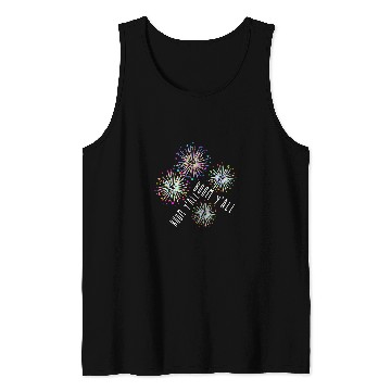 Discover Fireworks Art New Years Eve Pyrotechnician Firecrackers Tank Tops