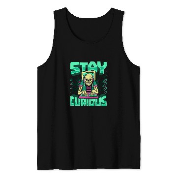 Discover Skeletons Skulls Programmer Skeletons Software Engineer Coder Stay Curious Skull Tank Tops