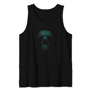 Discover Skeletons Skulls Binary Skull Coding Computer Programmer Developer Geek Skull Tank Tops