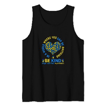 Discover Down Syndromes Awareness Be Kind World Down Syndromes Day 2024 Tank Tops
