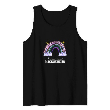 Discover Educational Diagnostician Assessor School Psychologist Tank Tops