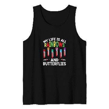 Discover Life Is All Butterflies Phlebotomist nurses Phlebotomy Women Tank Tops