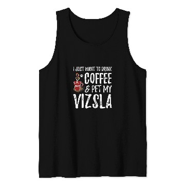 Discover Dog Vizsla Coffee Drinker Tees Tank Tops