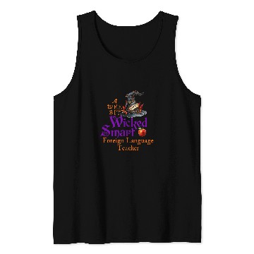 Discover Cute A Wee Bit Wicked Foreign Language Teacher Halloween Tank Tops