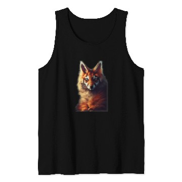 Discover Atmosphere Hypercute FoxHybrid Maine Coon Tiger Fluffy Tank Tops