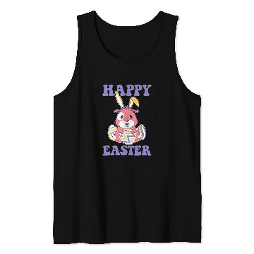 Discover Happy Easter Egg Hunt Cute Guinea Pig Lover Tank Tops