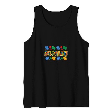 Discover Brother Brick Builder Cute Brothers Blocks Master Builder Tank Tops