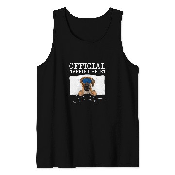 Discover Dog Great Dane Sleeping Brown Great Dane Sleep Official Napping Tank Tops