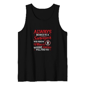 Discover Construction Industry Funny Saying Surveyor Tank Tops