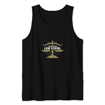 Discover I survived Law School Law Student Tank Tops
