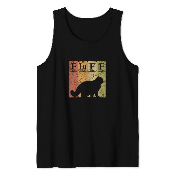 Discover Fluff Cat Periodic Table Elements Cat Lover Cat Scientist 4 Tank Tops
