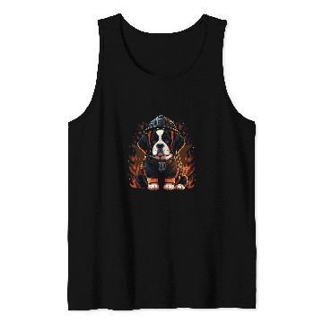 Discover Fireman Firefighter Saint Bernard Fireman on Firefighter Saint Bernard Firemen Tank Tops