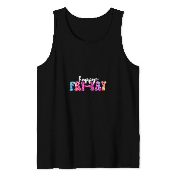 Discover FriYay Tie Dye Funny Groovy Teachers Weekend Vacation Cute Tank Tops