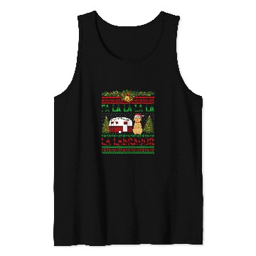 Discover Labrador Lab Dog Fa La La La La La Labrador Tank Tops