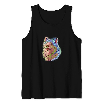 Discover Dog Akita Colorful Pop Art Portrait Akita Inu Dog Mom Mothers Day 8 Tank Tops