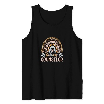 Discover School Counselor Because Your Life Worth My Time RainBow Tank Tops